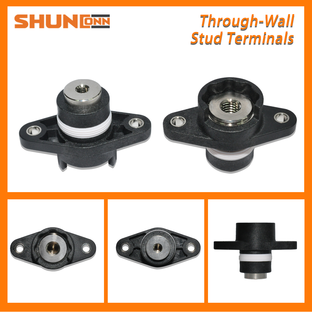 Shunconn Through-Wall Stud Terminals 150AM8/M5(black)